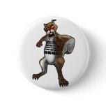 Zombie Squirrel Pinback Button