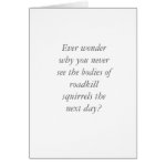 Zombie Squirrel Greeting Card Zombie Squirrel Greeting Card