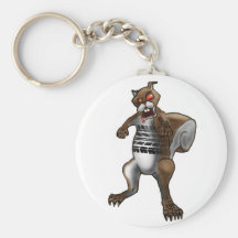 Zombie Squirrel Keychain