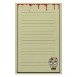 Zombie Personalized Stationery