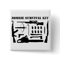 Zombie Survival Kit Pin