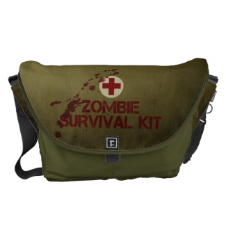 Zombie Survival Kit Messenger Bag