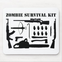 Zombie Survival Kit Mousepad