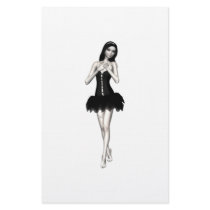 Zombie Suzy 1 - Halloween Doll Stationery Design