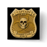 Zombie Task Force - Captain Badge buttons