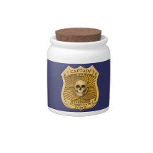 Zombie Task Force - Captain Badge Candy Jars