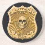Zombie Task Force - Captain Badge Beverage Coasters