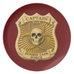 Zombie Task Force - Captain Badge Dinner Plate