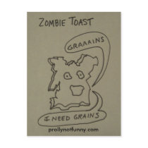 Zombie Toast Post Cards