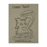 Zombie Toast Post Cards