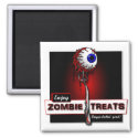 Zombie Treats 1 Stickers
                                       & Buttons magnet