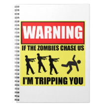 Zombie Trip Warning Sign Journals