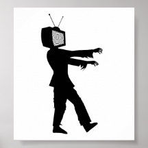 Zombie TV Print