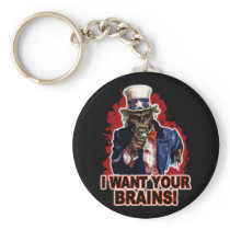 Zombie Uncle Sam Keychain