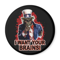 Zombie Uncle Sam Refrigerator Magnets