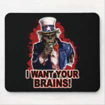 Zombie Uncle Sam Mousepads