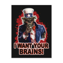 Zombie Uncle Sam Postcards