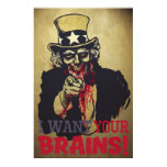 Zombie Uncle Sam Print