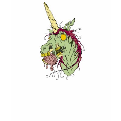 Zombie Unicorn T Shirt by unicorntshirts