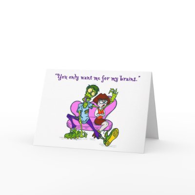 Zombie Valentine Card by Cynical_Woman