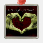 zombie valentine christmas ornaments
