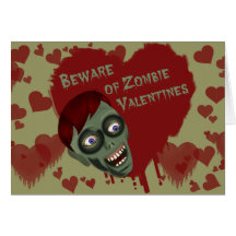 Zombie Valentine Greeting Card