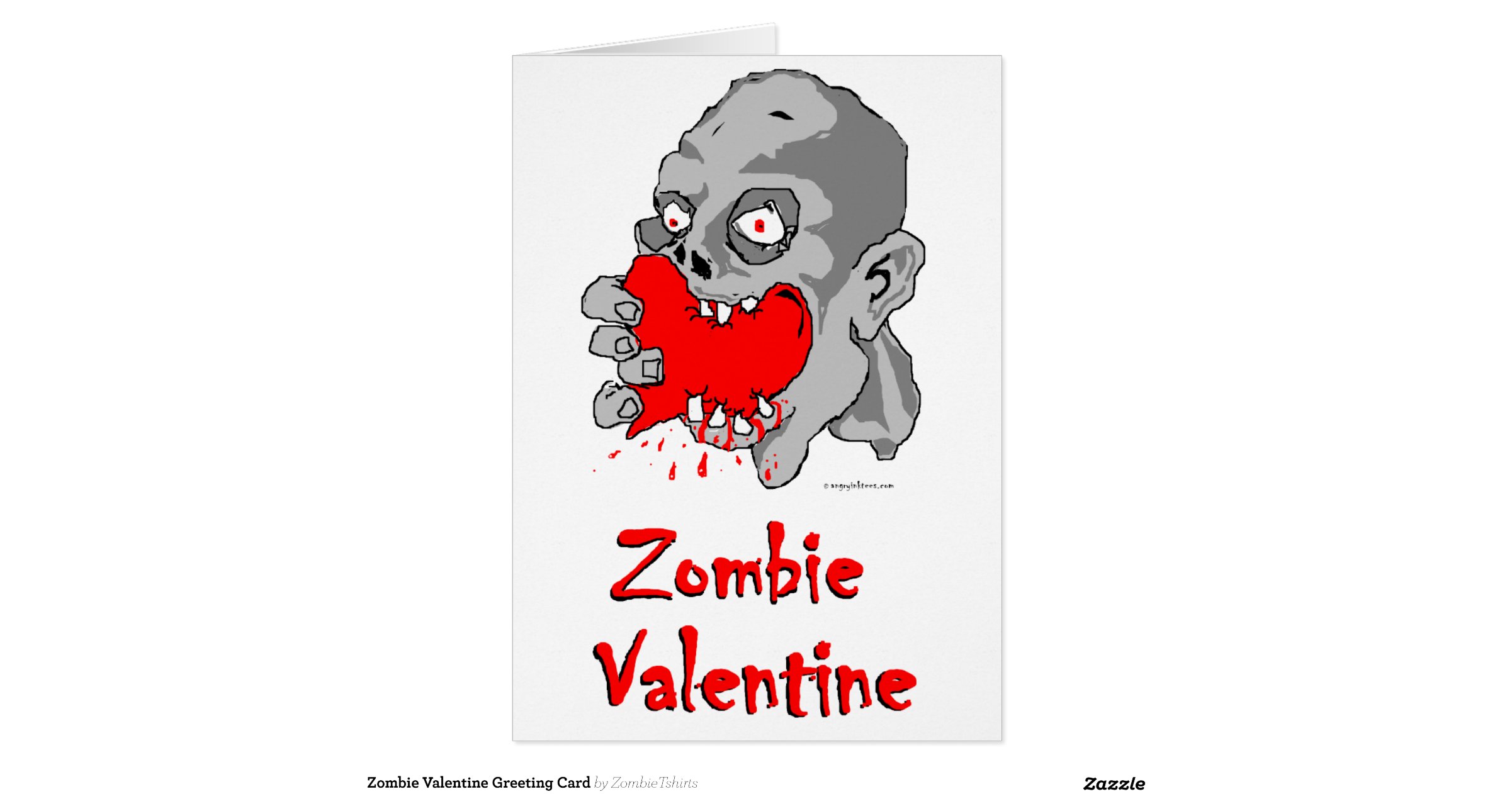 zombie valentine bear