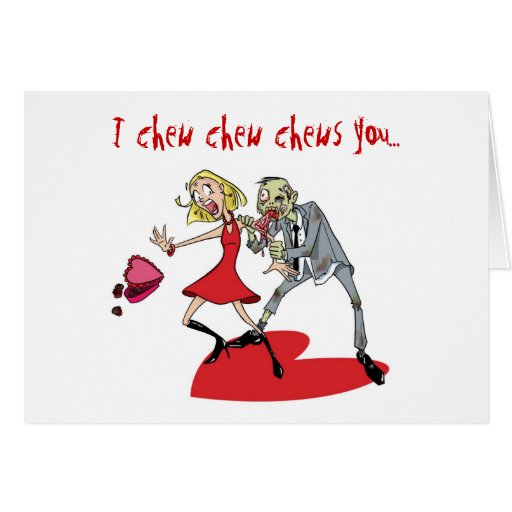 Zombie Valentine Greeting Card