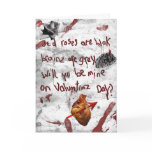 zombie valentine peom cards