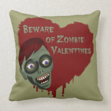 Zombie Valentine Pillow