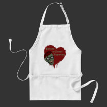 Zombie Valentines Apron aprons