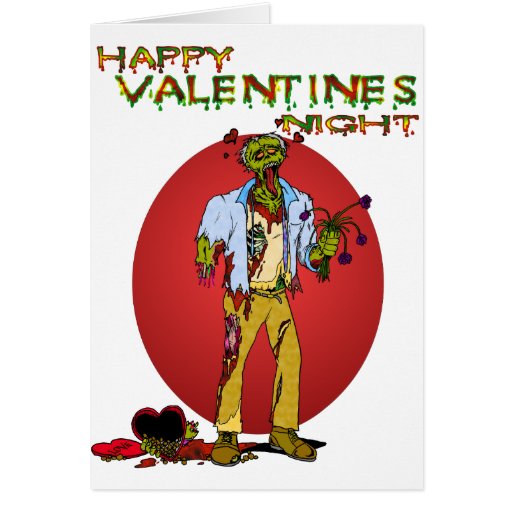 Zombie Valentines Greeting Card | Zazzle
