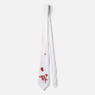 standard_tie - The perfect Halloween tie for work! A zombie, vampire, or serial killer has been slashing, cutting, chopping, sucking, and eating with this tie on! Bloody drips and splatters.  Includes desparate message of "help me!" scrawled in blood by the victim on the bottom!