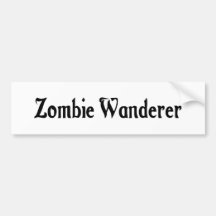 Zombie Wanderer Bumper Sticker