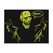 Zombie Wants Brains postcards