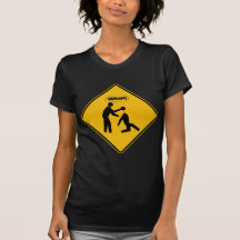 Zombie Warning Sign Tees
