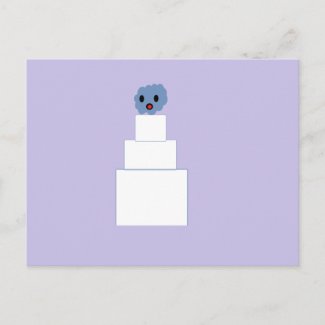 Zombie Wedding Cake postcard