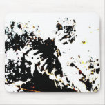 Zombie with gun white mousepad