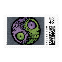 Zombie Yin-Yang Stamp