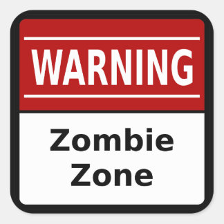 Zombie Zone Stickers | Zazzle