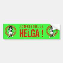 Zombiedollz - Helga bumper stickers