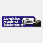Zombies Against Bachmann Bumper Sticker