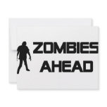 zombies ahead icon personalized announcements