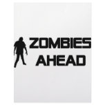 zombies ahead icon customized letterhead