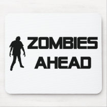 zombies ahead icon mousepads