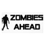 zombies ahead icon personalized photo card