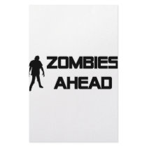 zombies ahead icon stationery