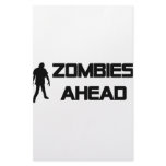 zombies ahead icon stationery