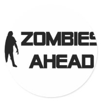 zombies ahead icon stickers