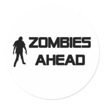 zombies ahead icon stickers